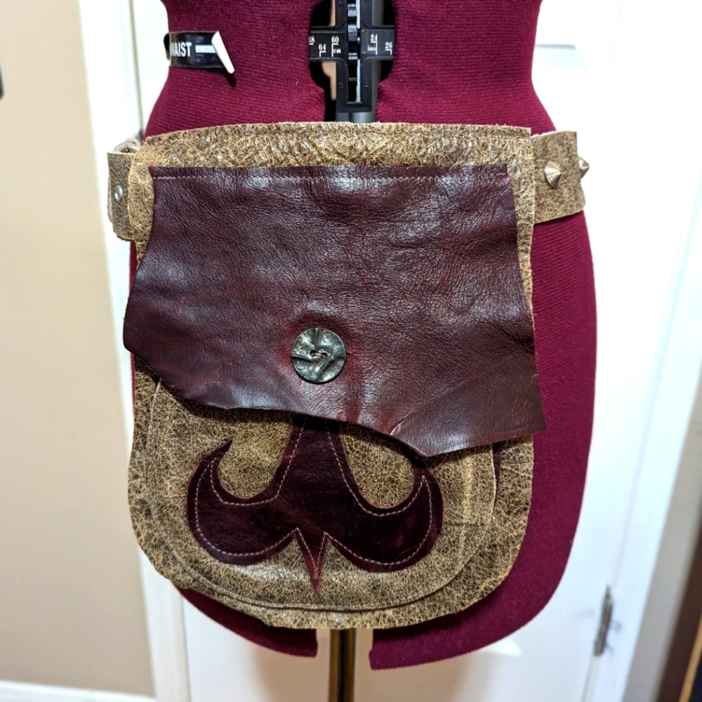 Custom, one of a kind leather hip belt